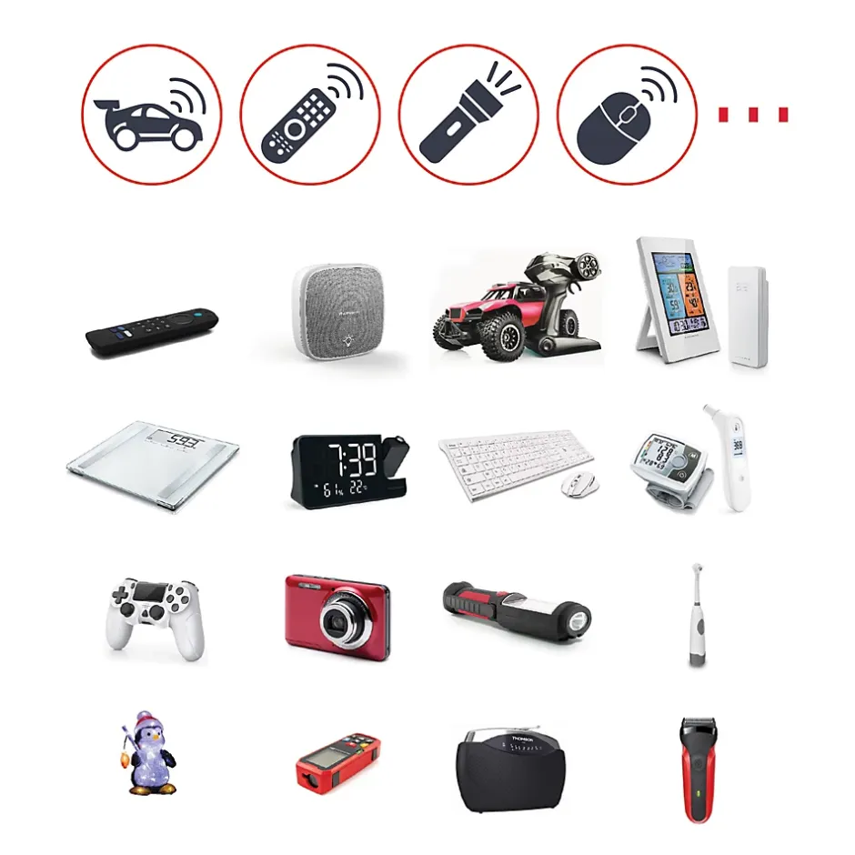 Lot de 4 Piles AA - LR06 Li-ion 1,5V rechargeables par USB-C avec câble multi USB - 520300-Thomson