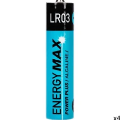 Lot de 4 piles Power Plus LR03 avec - Bleu foncé-^5Five Best