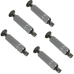 Lot de 5 pitons douilles escamotables en inox - Diam 12 mm --Linxor