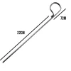 Lot de 10 pitons fixes gazon en inox 29 cm -^Linxor New