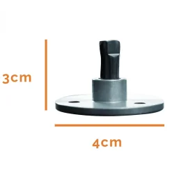 Lot de 5 pitons télescopiques en inox pour plage en bois --Linxor Online