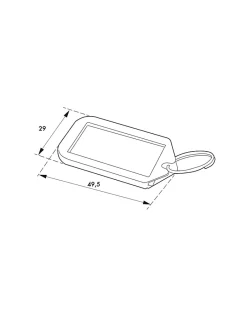 Lot de 5 portes-étiquettes, bleu, 49.5x29mm -^Thirard Clearance