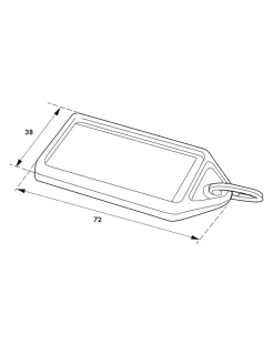 Lot de 10 portes-étiquettes, couleurs assorties, 72x38mm -^Thirard Online