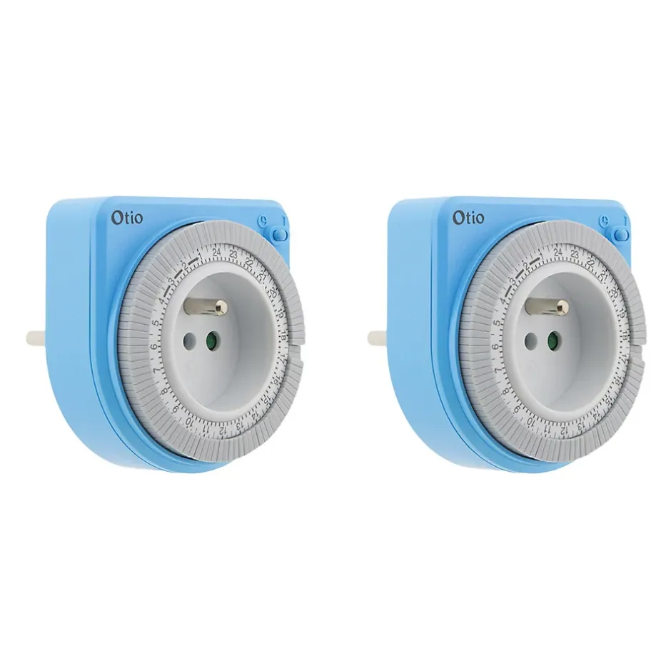 Lot de 2 programmateurs mécaniques - Bleu --Otio Sale