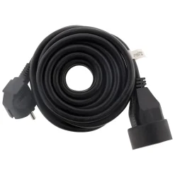 Lot de 3 prolongateurs 16A HO5VV-F 3G1,5mm² - Noir 3m --Zenitech