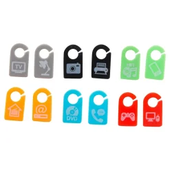 Lot de 12 repère câbles multicolores -^Zenitech Hot