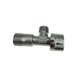 Lot de 3 Robinet vanne d'angle chrome avec rosace 1/2" x 3/8"-Monmobilierdesign Clearance