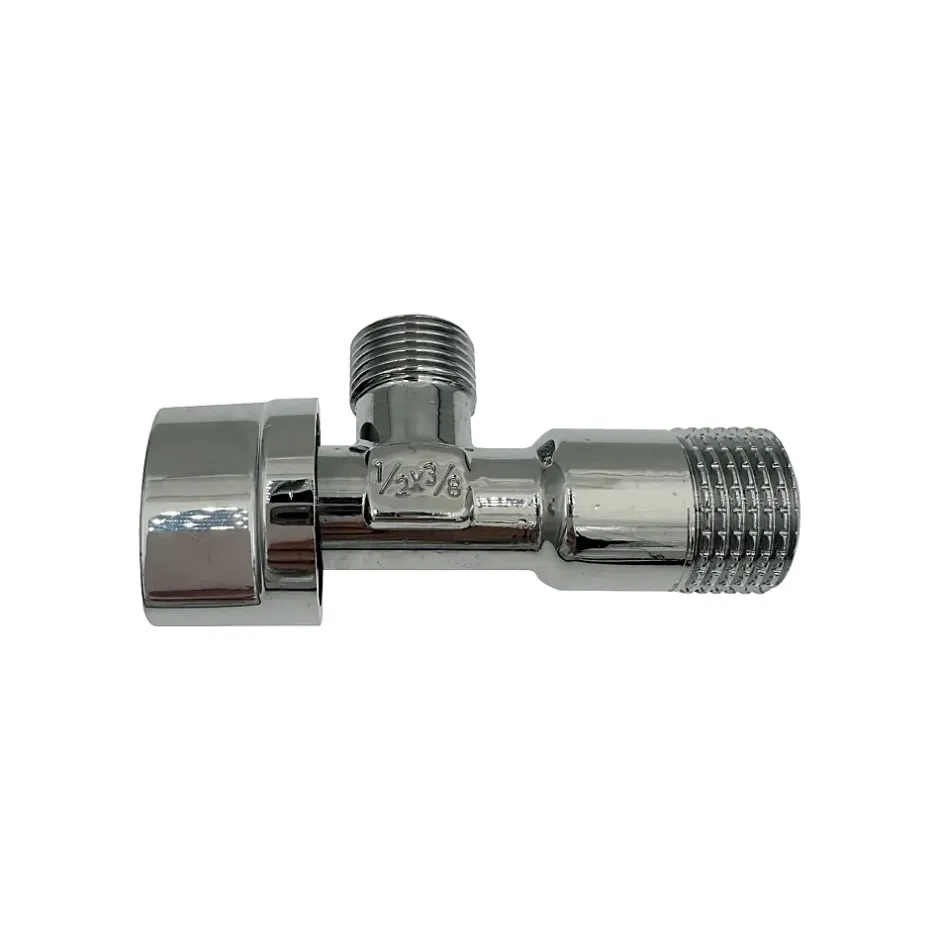 Lot de 3 Robinet vanne d'angle chrome avec rosace 1/2" x 3/8"-Monmobilierdesign Clearance