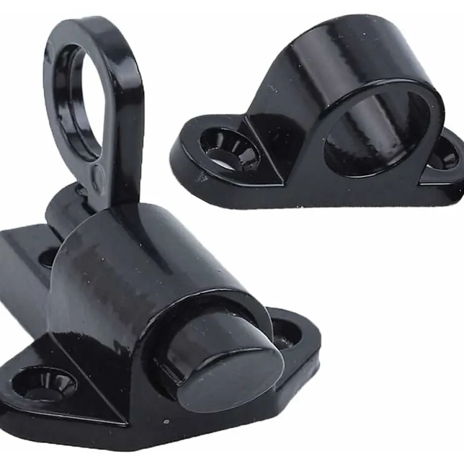 Lot de 2 serrures de porte en aluminium, serrures de fenêtre, porte-fenêtre, anneau antivol, serrure de porte en aluminium^Deko Outlet