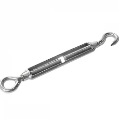 Lot de 5 tendeurs de fil réglables en acier inoxydable - Crochet et oeillet - M6 --Linxor New