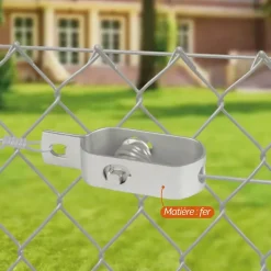 Lot de 10 tendeurs en acier galvanisé N2 pour fil de grillage -^Linxor New