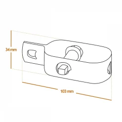 Lot de 10 tendeurs en acier galvanisé plastifié N3 pour fil de grillage - Vert --Linxor New