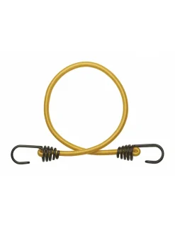 Lot de 2 tendeurs en caoutchouc à crochets, 8mmx60cm, jaune -^Thirard Clearance