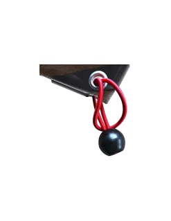 Lot de 4 tendeurs en caoutchouc à boules, 4mmx40cm, rouge --Thirard Discount