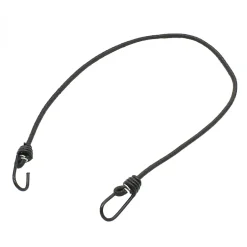 Lot de 10 tendeurs sandows élastiques avec 2 crochets - 150 cm - Noir -^Linxor