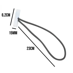 Lot de 10 tendeurs sandows Cabiclic avec embout basculant - Gris --Linxor New