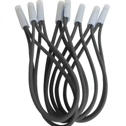 Lot de 10 tendeurs sandows Cabiclic avec embout basculant - Gris --Linxor New