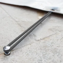 Lot de 10 tendeurs sandows Cabiclic avec embout basculant - Gris --Linxor New