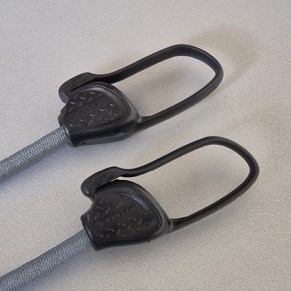 Lot de 10 tendeurs sandows sécurisés et normés avec passant piton - Gris --Linxor Outlet