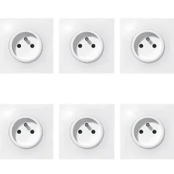 Lot prise 2 pôles+terre - 6 pièces^Legrand Clearance