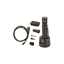 Lampe torche LED MAG-TAC-R à Batterie rechargeable - tête non-crénelée - Noir-Maglite Sale