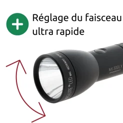 ML300LX Lampe torche LED 2x piles D - Noir-Maglite Hot