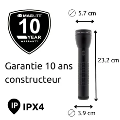 ML300LX Lampe torche LED 2x piles D - Noir-Maglite Hot