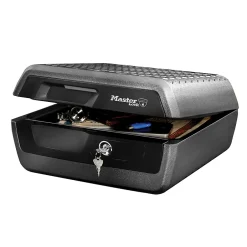 Mallette de sécurité Anti Feu Ignifuge et Etanche Serrure à Clé Large LCHW30100^Master Lock