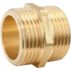 Mamelon laiton double Mâle 26/34 (1"), lot de 2^Somatherm for you Clearance