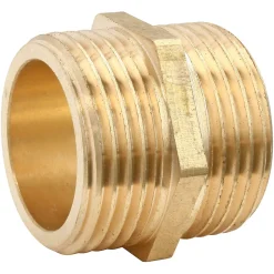 Mamelon laiton double Mâle 12/17 (3/8"), lot de 2^Somatherm for you Discount