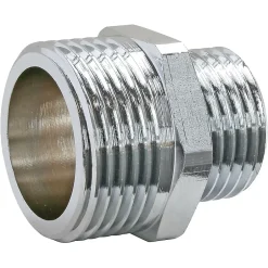 Mamelon réduit laiton chromé Mâle 15/21 (1/2") - Mâle 12/17 (3/8"), lot de 2-Somatherm for you Sale