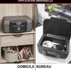 Malette de sécurité / Coffre fort - Anti feu et étanche - Format S - 4,9L-Master Lock Best
