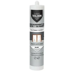 Mastic acrylique porte et fenêtre blanc 280ml^Volden Outlet
