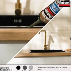 Mastic bain et cuisine béton 280ml-Rubson