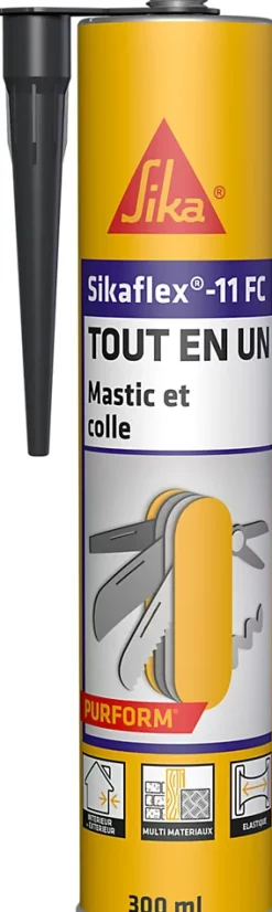 Mastic colle gris flex 11 FC + 300 ml-Sika