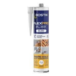 Mastic colle haute performance Flexpro pu 511 300 ml blanc-Bostik Hot