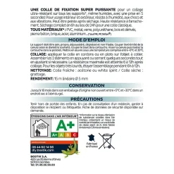 Mastic colle miroirs 290 ml coloris blanc-Bostik