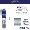 Mastic colle métal et inox 290 ml-Bostik New