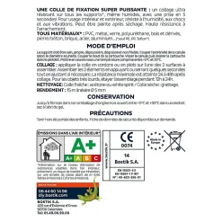 Mastic colle métal et inox 290 ml-Bostik New