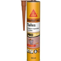 Mastic colle flex 145 terre cuite pour réparation et collage souple de tuiles 300ml-Sika Online