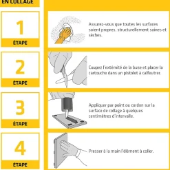 Mastic colle tout en un flex 11FC, Marron^Sika Best