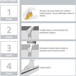 Mastic colle tout en un flex 11FC, Gris-Sika Outlet