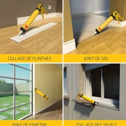 Mastic colle tout en un flex 11FC, Gris-Sika Outlet