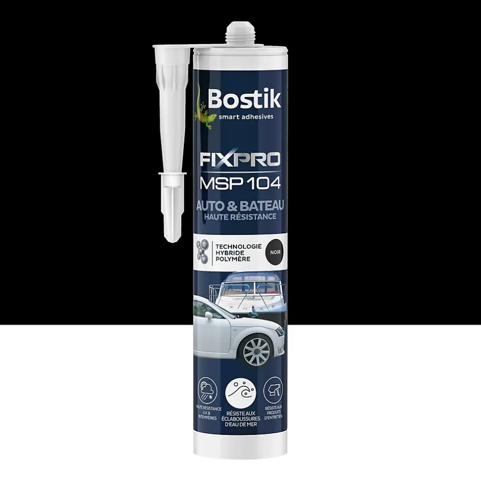 Mastic colle voitures et bateaux 290 ml coloris noir^Bostik Best