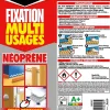 Mastic de Fixation Multi-Usages Néoprène Cartouche 310 ml^Sader Clearance