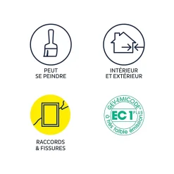 Mastic d’étanchéité spécial maçonnerie et portes blanc Joint Parfait tous matériaux, cartouche de 280 ml^Bostik Best