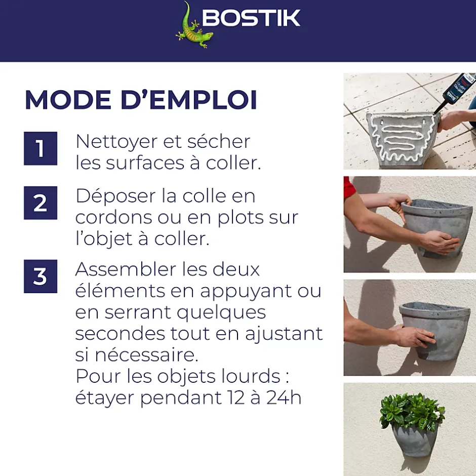 Mastic hybride polymère haute performance Fixpro conditions extrêmes 290 ml-Bostik Hot