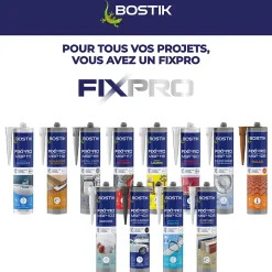 Mastic hybride polymère haute performance Fixpro conditions extrêmes 290 ml-Bostik Hot