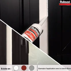 Mastic murs et fenêtres blanc 280ml^Rubson Discount
