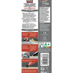 Mastic murs et fenêtres blanc 280ml^Rubson Discount